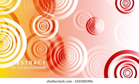 abstract colorful circles background with gradient color - vector
