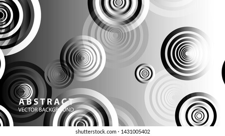 abstract colorful circles background with gradient color - vector
