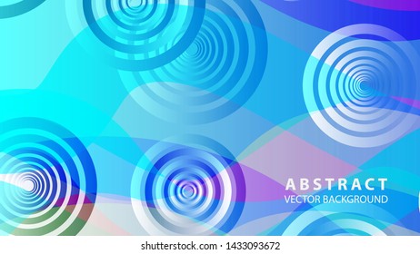 abstract colorful circles background with gradient color - vector
