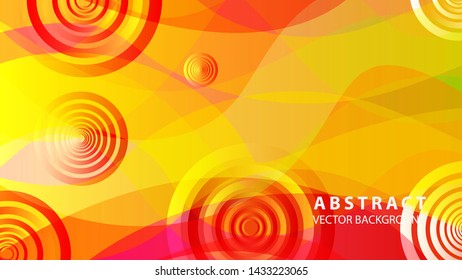 abstract colorful circles background with gradient color - vector
