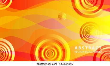 abstract colorful circles background with gradient color - vector
