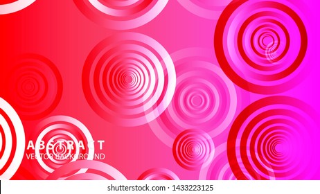 abstract colorful circles background with gradient color - vector
