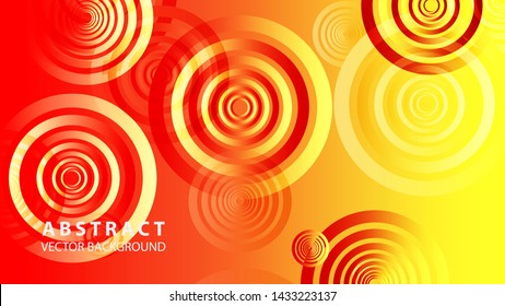 abstract colorful circles background with gradient color - vector
