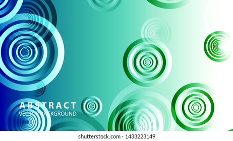 abstract colorful circles background with gradient color - vector
