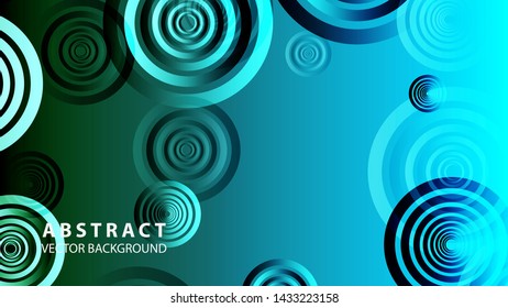 abstract colorful circles background with gradient color - vector
