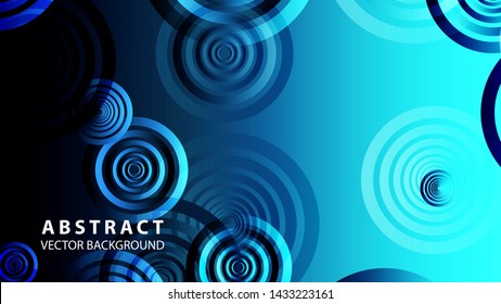 abstract colorful circles background with gradient color - vector
