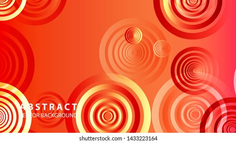 abstract colorful circles background with gradient color - vector
