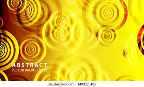 abstract colorful circles background with gradient color - vector
