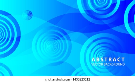 abstract colorful circles background with gradient color - vector
