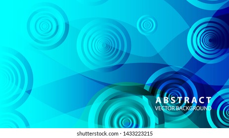 abstract colorful circles background with gradient color - vector
