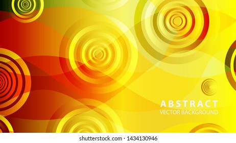 abstract colorful circles background with gradient color - vector
