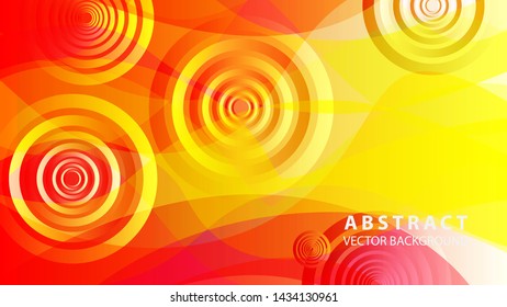 abstract colorful circles background with gradient color - vector

