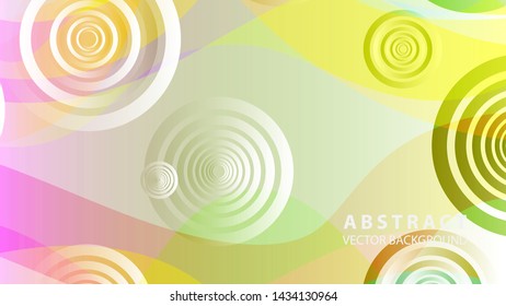 abstract colorful circles background with gradient color - vector
