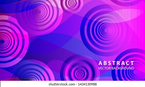abstract colorful circles background with gradient color - vector
