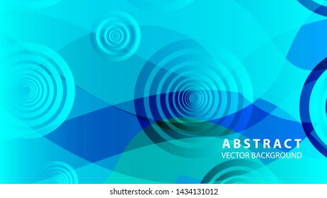 abstract colorful circles background with gradient color - vector
