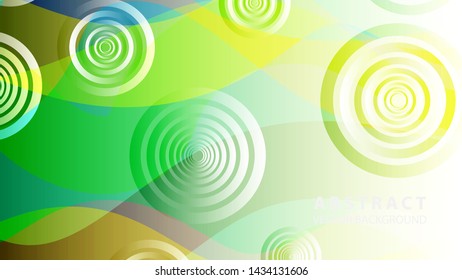 abstract colorful circles background with gradient color - vector
