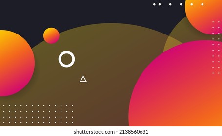 Abstract colorful circles background.   Colorful gradient background. Vector abstract modern graphic design for template, poster, wallpaper, flyer, banner 