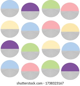 Resumen del fondo de los círculos coloridos. Arte gráfico.
