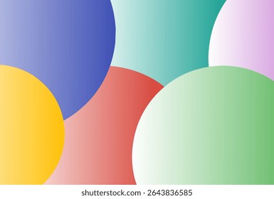 Abstract Colorful Circles Background illustration