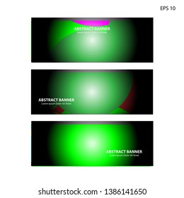 Abstract colorful circles background. Colorful smooth banner template - Vector