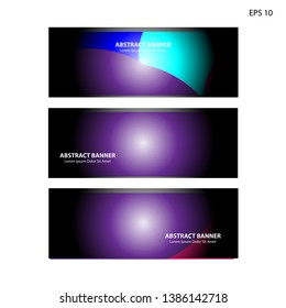 Abstract colorful circles background. Colorful smooth banner template - Vector