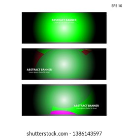 Abstract colorful circles background. Colorful smooth banner template - Vector