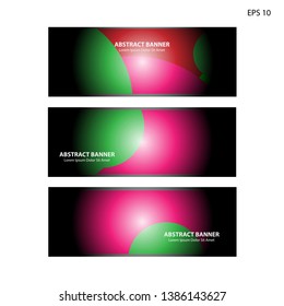 Abstract colorful circles background. Colorful smooth banner template - Vector