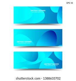 Abstract colorful circles background. Colorful smooth banner template - Vector
