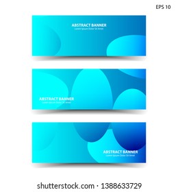 Abstract colorful circles background. Colorful smooth banner template - Vector
