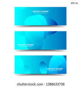 Abstract colorful circles background. Colorful smooth banner template - Vector
