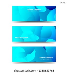 Abstract colorful circles background. Colorful smooth banner template - Vector

