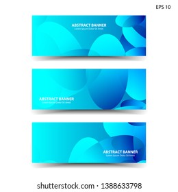 Abstract colorful circles background. Colorful smooth banner template - Vector
