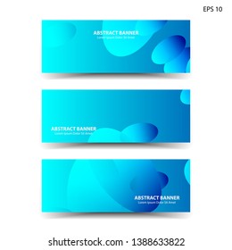 Abstract colorful circles background. Colorful smooth banner template - Vector
