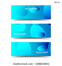 Abstract colorful circles background. Colorful smooth banner template - Vector
