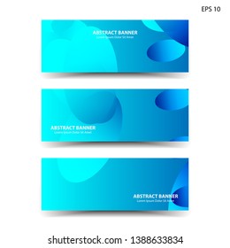 Abstract colorful circles background. Colorful smooth banner template - Vector
