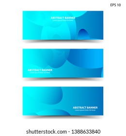 Abstract colorful circles background. Colorful smooth banner template - Vector
