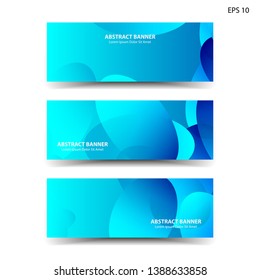 Abstract colorful circles background. Colorful smooth banner template - Vector
