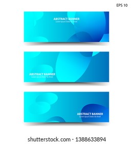 Abstract colorful circles background. Colorful smooth banner template - Vector
