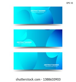 Abstract colorful circles background. Colorful smooth banner template - Vector
