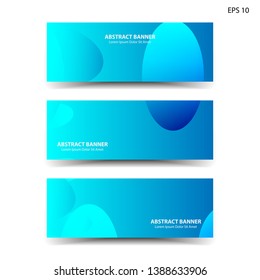 Abstract colorful circles background. Colorful smooth banner template - Vector
