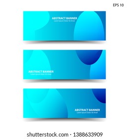 Abstract colorful circles background. Colorful smooth banner template - Vector

