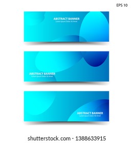 Abstract colorful circles background. Colorful smooth banner template - Vector
