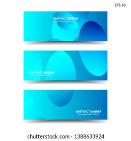 Abstract colorful circles background. Colorful smooth banner template - Vector
