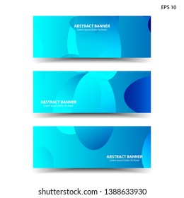 Abstract colorful circles background. Colorful smooth banner template - Vector
