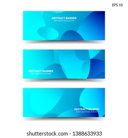 Abstract colorful circles background. Colorful smooth banner template - Vector
