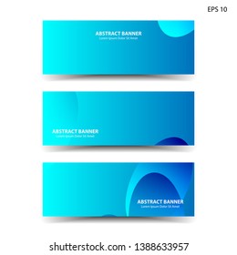 Abstract colorful circles background. Colorful smooth banner template - Vector
