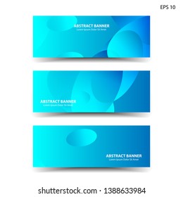 Abstract colorful circles background. Colorful smooth banner template - Vector

