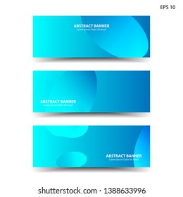 Abstract colorful circles background. Colorful smooth banner template - Vector
