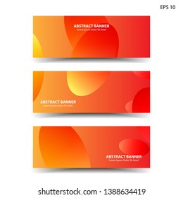 Abstract colorful circles background. Colorful smooth banner template - Vector
