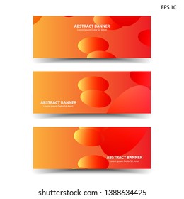 Abstract colorful circles background. Colorful smooth banner template - Vector
